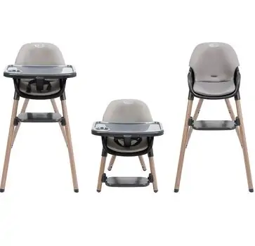 Graco High Chair 3In 1 Presti Steeple Grey - საკვები სკამ-მაგიდა