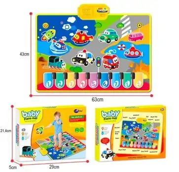 Baby Piano Mat Yellow -  სათამაშო განსავითარებელი ხალიჩა, 2 image