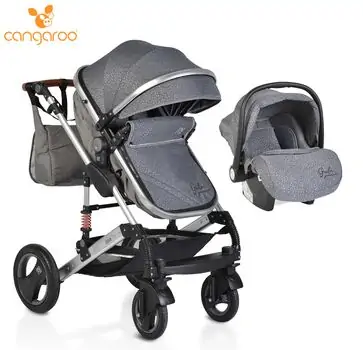 Cangaroo Gala 3in1 Premium Panther საბავშვო ტრანსფორმერი ეტლის კომპლექტი, 2 image