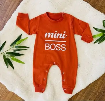 MURATBABY MINI BOSS ROMPER TERRACOTA 2273 ჩვილის რომპერი