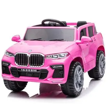 Childrens Car Pink - ელექტრო მანქანა კაუჩუკის საბურავებით