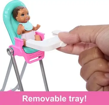 Barbie Skipper Babysitters Inc & Playset HTK34	- ბარბის თოჯინა აქსესუარებით, 3 image