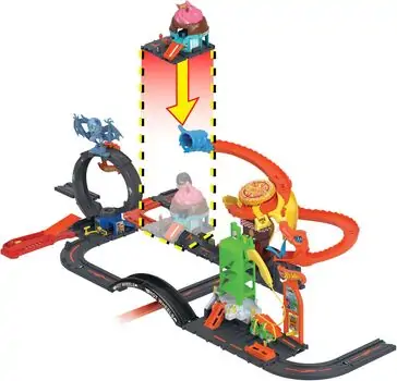 Hot Wheels City Downtown Car Park Playset ჰოთ ვილსის ტრასა, 6 image