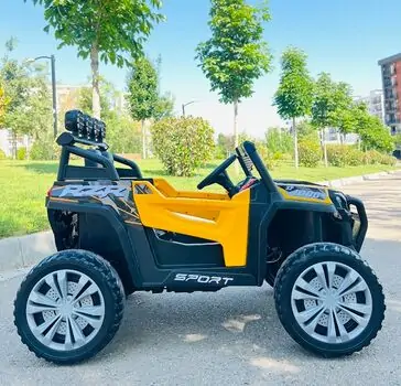 RZR Sport Jeep Yellow - ელექტრო მანქანა კაუჩუკის საბურავებით, 4 image