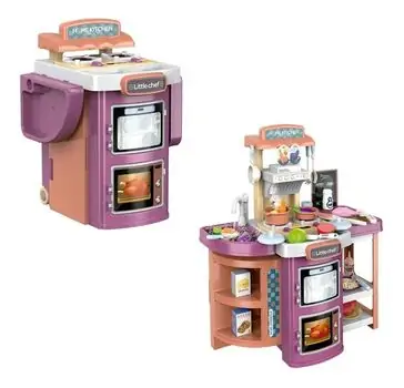 Portable Kitchen Set With Light And Sound - ფუნქციური საბავშვო სამზარეულო, 4 image