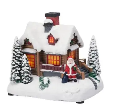Santa's House With Light And Steam - საახალწლო სანტას სახლი განათებით და ორთქლის ფუნქციით, 3 image