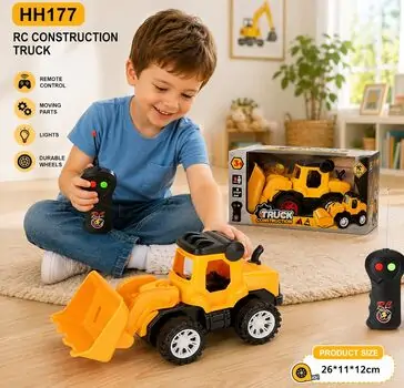 Remote Control Truck Construction - დისტანციურად მართვადი სათამაშო ტრაქტორი