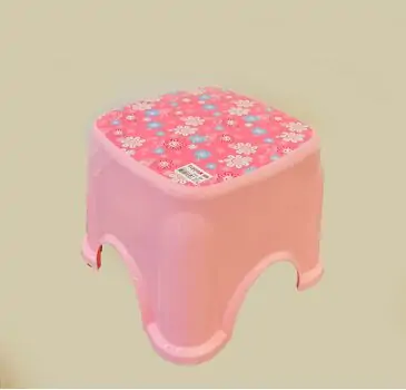 Tuffex Patterned Kid Stool საბავშვო საფეხური აბაზანისთვის Pink