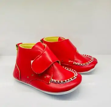 Papulin Baby Shoes 0-12 Months 3135 ჩვილის ფეხსაცმელი RED