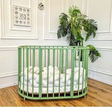 Heyner Play Mint Sleeping Set White  ახალშობილის ტრანსფორმერი საწოლი, 4 image