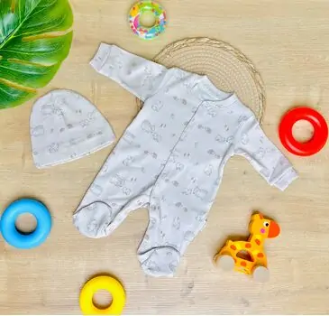 Maibella Romper Beige ჩვილის რომპერი