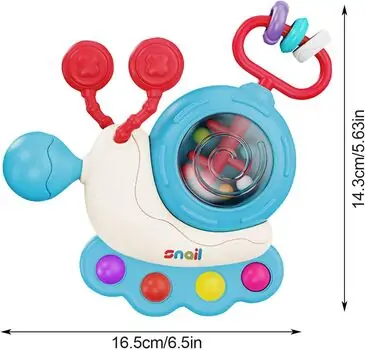 Baby Yard Snail Sensory Toy - განსავითარებელი სათამაშო ლოკოკინა, 4 image