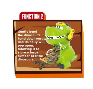 Big Mouth Storage Dinosaur With 28 Small Dinosaurs - სათამაშო დინოზავრი, 12 image