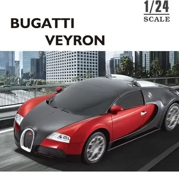 Remote Control Buggati Car Red  - სათამაშო დისტანციურად მართვადი მანქანა, 4 image