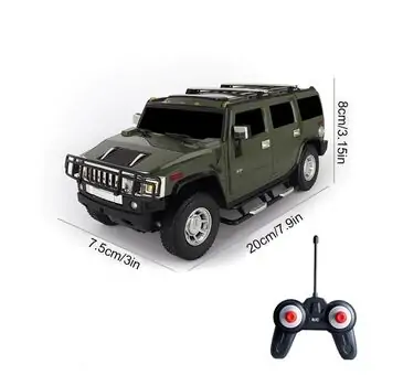 Remote Control Hummer Car - სათამაშო დისტანციურად მართვადი წითელი ჰამერის მანქანა, 2 image