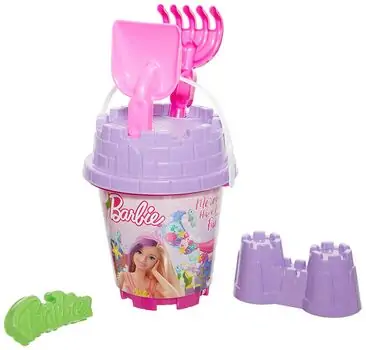 Dede 01480 BARBIE TROLLEY SET ქვიშაში სათამაშო ნაკრები, 4 image