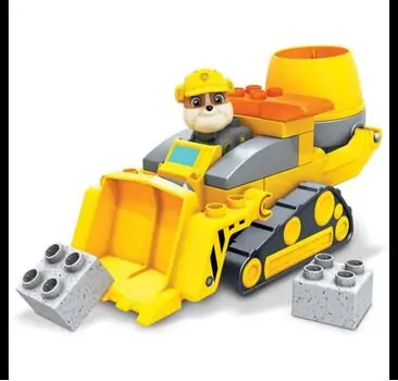 Mega Construx Paw Patrol Rubble's Construction Truck MTL-GYW91 Paw Patrol -ის სამშენებლო კონსტრუქტორი მანქანა, 4 image