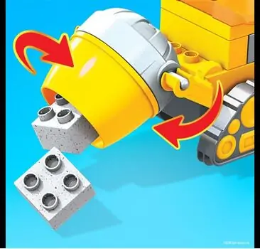 Mega Construx Paw Patrol Rubble's Construction Truck MTL-GYW91 Paw Patrol -ის სამშენებლო კონსტრუქტორი მანქანა, 5 image