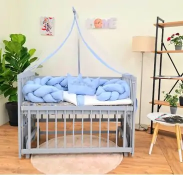 Heyner  Tutku Wood Grey Sleeping Set Blue ახალშობილის საწოლი, 3 image
