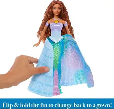 Disney the Little Mermaid Transforming პატარა ქალთევზას თოჯინა, 6 image