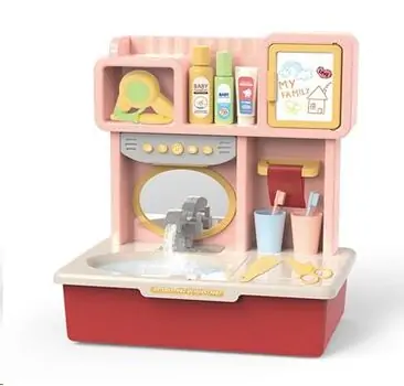 CHILD INTERACTIVE SOUND AND LIGHT INDUCTION WASH STAND WY510-2 სათამაშო აბაზანის ფუნქციური ნიჟარა, 3 image