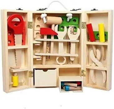 Wooden Tools Set - ხის სათამაშო ინსტრუმენტების ნაკრები, 4 image