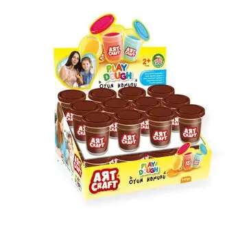Dede Art Craft Single Dough Pot Brown 03591 საბავშვო პლასტელინი