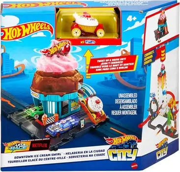 Hot Wheels City Downtown Car Park Playset ჰოთ ვილსის ტრასა