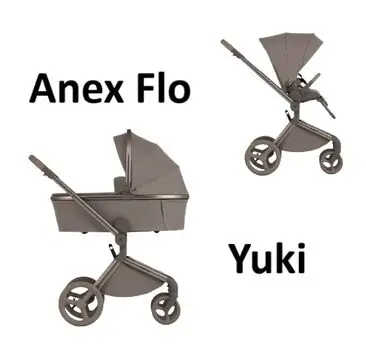 Anex Flo 2x1 Yuki საბავშვო ეტლის კომპლექტი