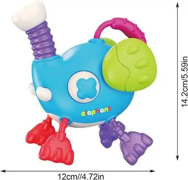 Baby Yard Elephant Sensory Toy - განსავითარებელი სათამაშო სპილო, 3 image