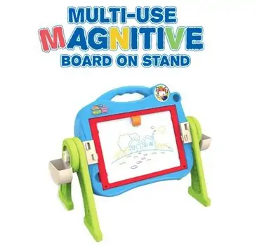 Double Sided Magnetic Board On Stand - საბავშვო ორმხრივი სახატავი დაფა, 2 image