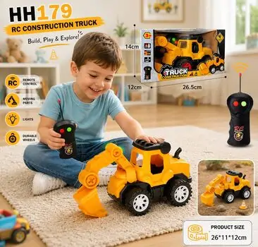 Remote Control ​Truck  Construction  - დისტანციურად მართვადი სათამაშო ტრაქტორი