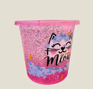 Tuffex Patterned Baby Washing Bucket 13 Lt. ჩვილის დასაბანი სათლი Pink
