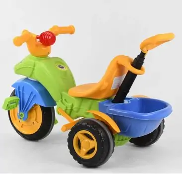 PİLSAN CATERPILLAR CONTROLLED TRICYCLE GREEN სატარებელი ველოსიპედი 07 128, 3 image