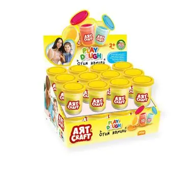 Dede Art Craft Single Dough Pot Yellow 03592 საბავშვო პლასტელინი