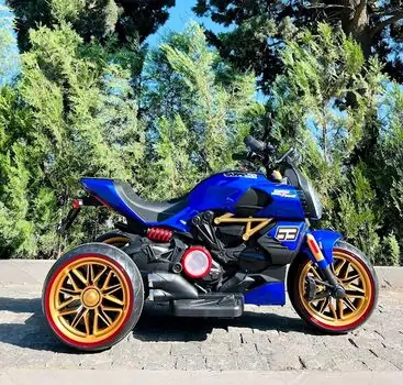 Electric Motorcycle Blue -  ელექტრო მოტოციკლეტი, 3 image