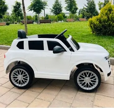 Toyota Jeep White - ელექტრო მანქანა კაუჩუკის საბურავებით, 3 image