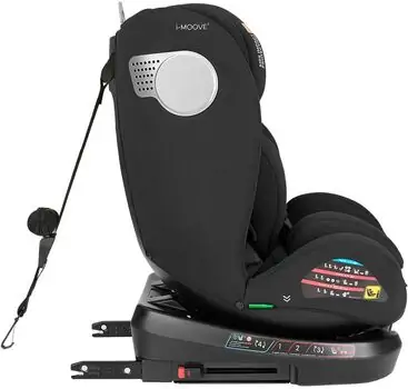 KikkaBoo i-Moove 2 i-SIZE Black - მანქანის სავარძელი (ქარსითი), 5 image