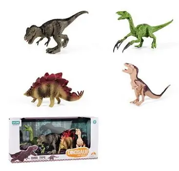 Jurassic World Dinosaur Figures Set - სათამაშო დინოზავრების ნაკრები
