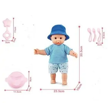 BABY Doll With Accessories თოჯინა სასეირნო ეტლით და აქსესუარებით, 2 image