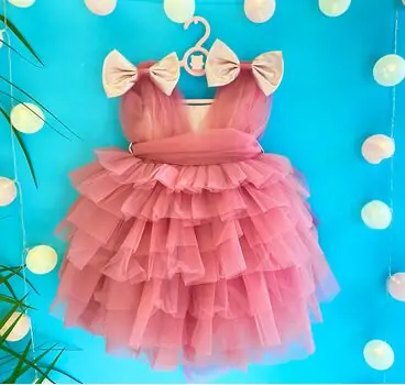 Baby Princes Dress Quality Kids - საბავშვო კაბა 1171 Purple