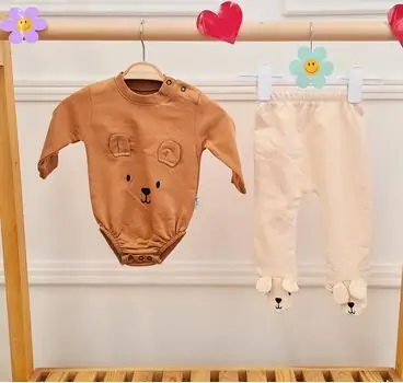 Baby Bear Face Clothes Set საბავშვო ტანსაცმლის ნაკრები