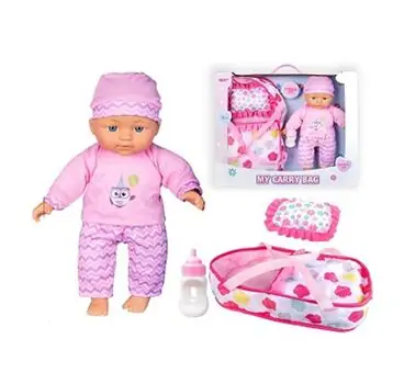 Baby Doll With Carry Bag - სათამაშო თოჯინა ჩანთით, 4 image