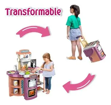 Portable Kitchen Set With Light And Sound - ფუნქციური საბავშვო სამზარეულო, 5 image