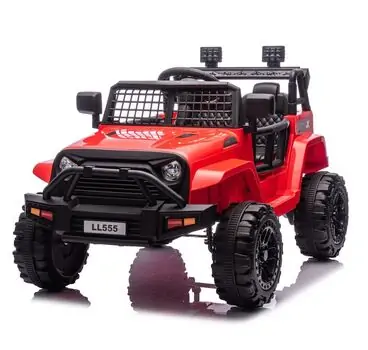 Jeep Wrangler Sport Car Red - ელექტრო მანქანა კაუჩუკის საბურავებით
