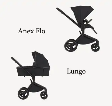 Anex Flo 2x1 Lungo - საბავშვო ეტლის კომპლექტი