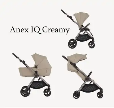 Anex IQ 3x1 creamy - საბავშვო ეტლის კომპლექტი