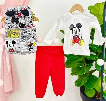 Mickey Mouse 3in1 Set MURATBABY 7415 საბავშვო ტანსაცმლის ნაკრები, 2 image