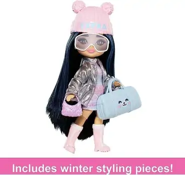 Barbie Extra Minis Travel Doll with Accessories - ბარბის თოჯინა, 4 image