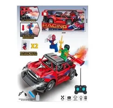 Spider Man Remote Control Spray Car -  სათამაშო დისტანციური მანქანა ორთქლის ფუნქციით, 5 image